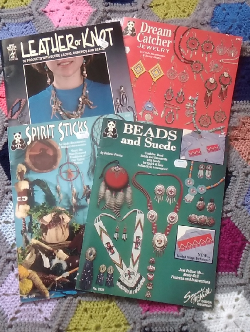 Beads and Suede Jewelry Pattern Book - Green Cover